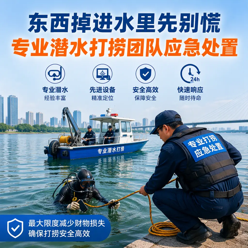 丹东东西掉进水里先别慌，专业潜水打捞团队应急处置